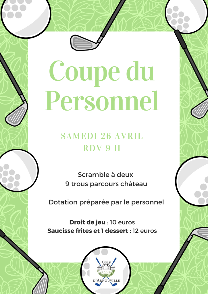 Vert Balle Golf Affiche