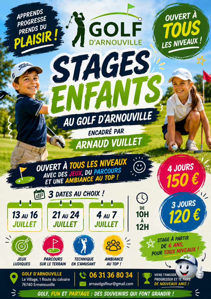 Stage enfant vacances été 2026